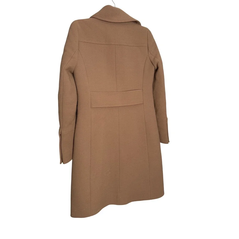 J.crew Double Cloth by Manifattura di Carmignano‎ wool long jacket tan